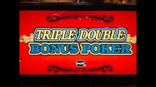 Video Poker: Triple Double Bonus Poker Progressive Play Session