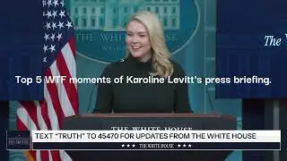 Top 5 WTF moments of Karoline Levitt's press briefing.