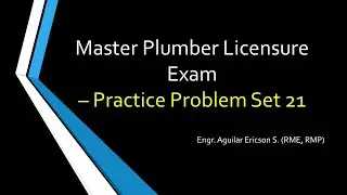 Master Plumber Licensure Exam - Practice Problems 21