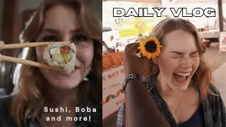 DAILY VLOG: Sushi, Boba and MORE!