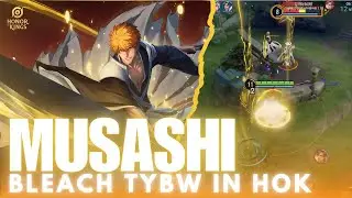 Musashi Jungle Gameplay | Ichigo Kurosaki Skin (Bleach TYBW Collab) | Honor of Kings