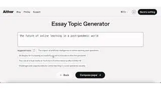 Topic Generator | Aithor