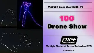 100-Drone SITL Test in Clustered Cloud Servers | MDS Mavsdk Drone Show Version 2