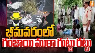 భీమవరంలో గంజాయి ముఠా గుట్టు రట్టు | Bhimavaram 1 Town Police Caught Cannabis Gang | iNews