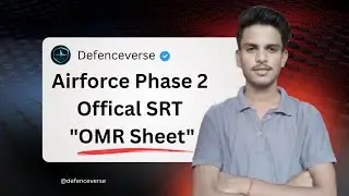 Airforce Phase 2 SRT OMR Sheet Full Details 🔥 |1st Time on YouTube | OMR Filling & Pattern Explained
