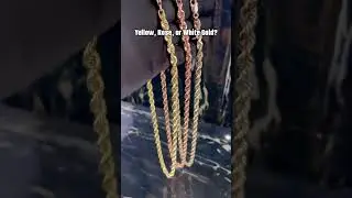 WHICH COLOR GOLD CHAIN DO YOU PREFER?👇⁣ #ropechain #goldropechain #gold #jewlery