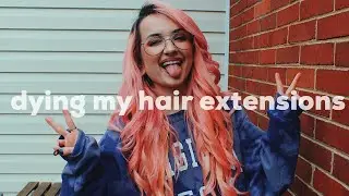 DYING MY VP FASHION HAIR EXTENSIONS PINK holy bologna im a frickin mermaid