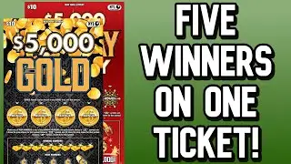 This Refreshed Ticket Had Some CASH! $5,000 Gold | New York Lottery Gameplay