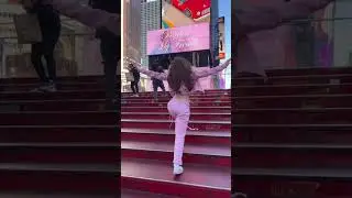 Hello Time Square! PARDON MY FRENCH out NOW 💞 @OUTFRONTMediaUSA