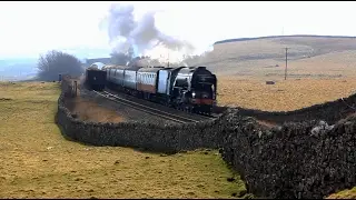 Tornado 60163 on Settle Carlisle line at Selside Shaw - fail!!