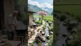 Village life🍃🧓 #aianimation #cuteai #cat #viralai #aishorts #cartoon #trendingai #shorts #shortsfeed