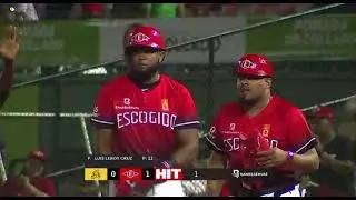 Socrate Brito  remolca la primera #highlights #deporte #baseball #sports 