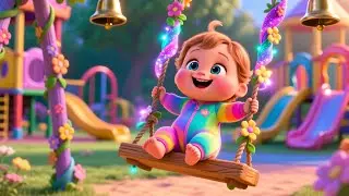Playground Swing With Baby 🎠🌈 Fun Outdoor Adventure | Kids Learning Song | Toddler Fun