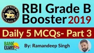 RBI Grade B Booster Series - Part 3