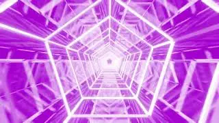 purple pentagonal tunnel animation #motiongraphics #scifi #abstactdesign #graphics