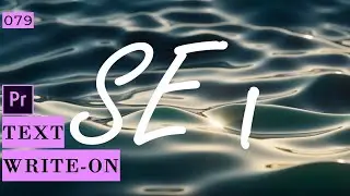 Create a Text Write-On Effect in Premiere Pro