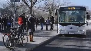 MVG testet erstmals Elektrobus auf der Linie 153