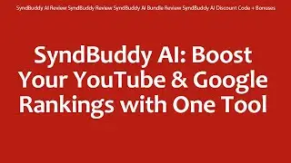 SyndBuddy AI Review SyndBuddy Review SyndBuddy AI Bundle Review SyndBuddy AI Discount Code + Bonuses