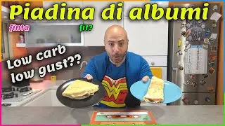 Piadina fit con soli albumi - low carb, low gust? | ricetta alleggerita | Cucina FantaFonda