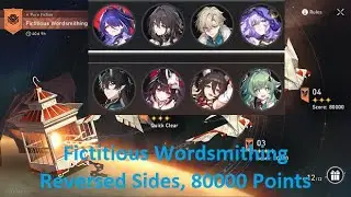 Reversed Sides, 80000 Points, Fictitious Wordsmithing (III) & (IV), Pure Fiction | Honkai: Star Rail