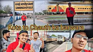 Kota To Chauth Ka Barwara | Train Journey Vlog | Dayodai Express Train Journey Vlog@vishalvlogs1111