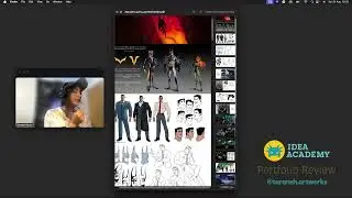 Taraneh Karimi reviews IDEA Academy students' portfolios - Carla Agostini