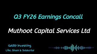 Muthoot Capital Services Concall Q3 FY26 Earnings | Muthoot Capital Services Conference Call 