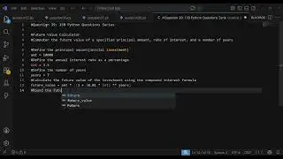 Calculate Future Investment Value in Python (Compound Interest)