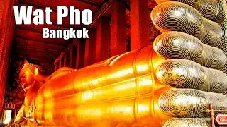 4K HDR Walk Wat Phra Chetuphon Wat Pho Temple of the Reclining Buddha Thailand travel Walking tour