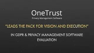 OneTrust is a leader in The Forrester New Wave&trade;: GDPR and Privacy Management Software, Q4 2018: