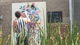 Gregory Siff paints for Paper Garden Records