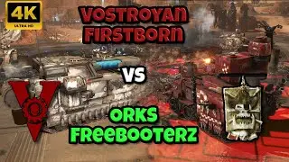 Vostroyan Firstborn vs Ork Freebooterz - Cinematic DoW2 Elite Imperial Guard Rework