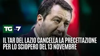 Il Tar del Lazio cancella la precettazione per lo sciopero del 13 novembre