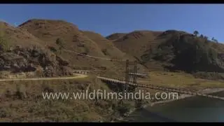 Fly over Mechuka valley in Arunchal Pradesh