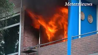 Uitslaande woningbrand Groningen