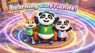 🎠 Preschool Learning Fun with Panda Family | Adventure Park