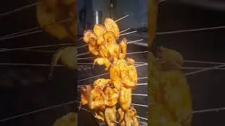 Asian Street Food CHARCOAL BARBECUE GRILL SOUND #short #shorts #streetfood #shortvideo #shortsvideo