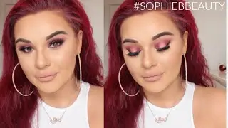 Spotlight Red & Rose Eye FT MannyMUA x Make Up Geek | SophieBBeauty