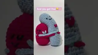 Crochet Valentine gift #crochet #youtubeshorts #valentine #crochettutorial #diy #crochetting
