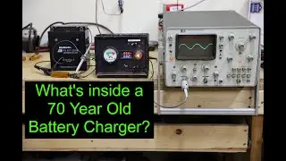 What's inside a 70 year old Battery Charger?  Old school electronics from the 1950's