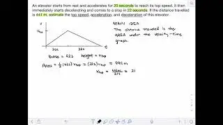 [Kinematics] Elevator acceleration problem