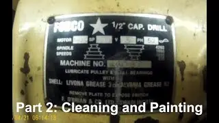 Fobco Star pillar drill restoration: Part 2 - Cleaning and Painting