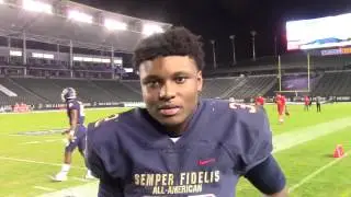 Jamir Jones Semper Fidelis All-American Bowl Post Game Interview