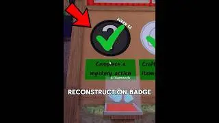 Значок секретной реконструкции! #roblox #shorts #99nights #viral