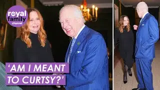 Cheerful King Charles Jokes With Stella McCartney at Terra Carta Exhibition