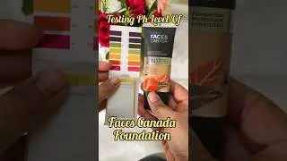 Testing Ph Level Of foundation #shorts #ytshorts #youtubeshortsvideo #phlevel