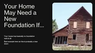 Does Your Home Need Foundation Replacement? Watch This! #shorts