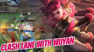 HONOR OF KING BEST DEFENS AND DAMAGE WUYAN IN CLASH LANE | GAMEPLAY WUYAN - HOK GLOBAL