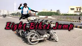Tiktoker Skating Jump on Eight Bikes | First time in Pakistan | Inline Skating | #Skating Tips