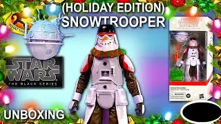 UNBOXING Star Wars The Black Series HOLIDAY SNOWTROOPER - December 21st 2023 - HASBRO ACTION FIG